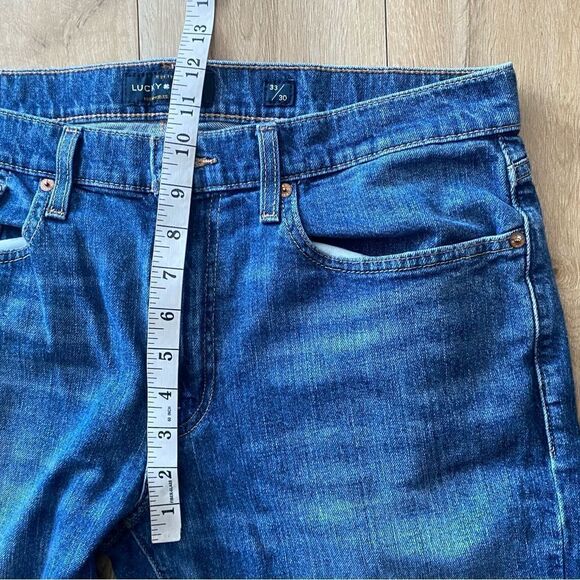 Lucky Brand 121 Slim Blue Straight Leg Denim Jeans Mens Size 33x30 - Picture 5 of 7